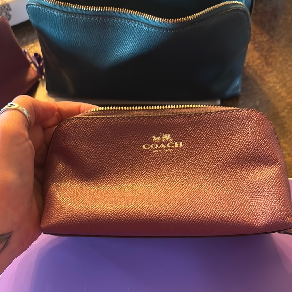 Coach Cosmetic Bag Purple